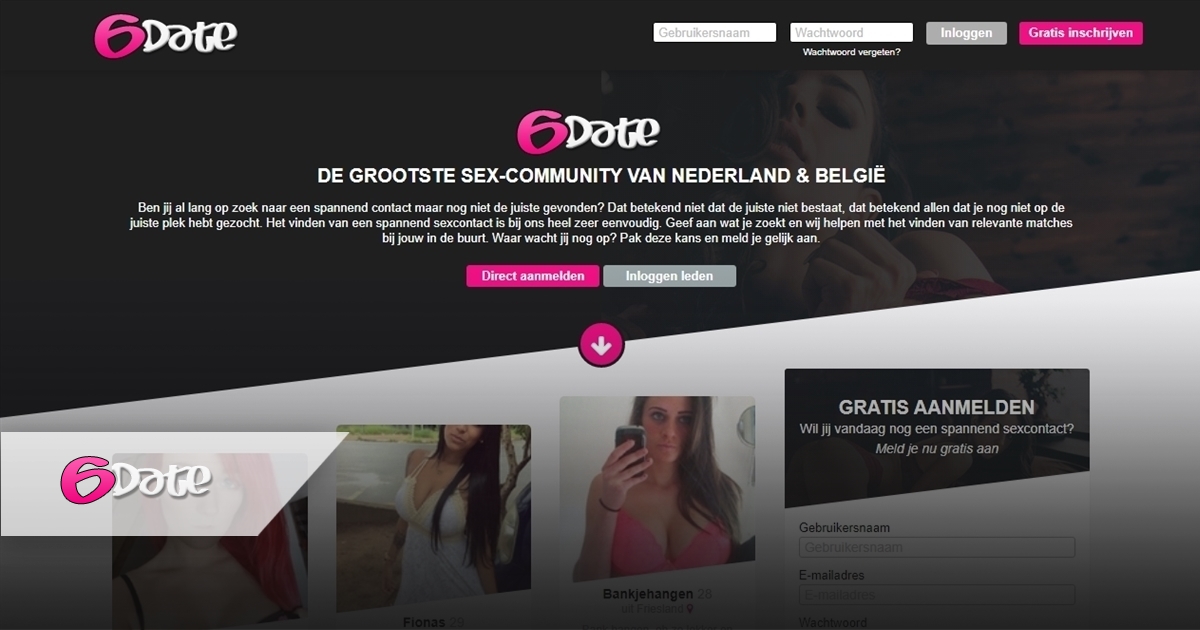 Erotische chatsite voor vreemdgaan en overspel, de profiel gebruikers op 6date worden beheerd door chatpals