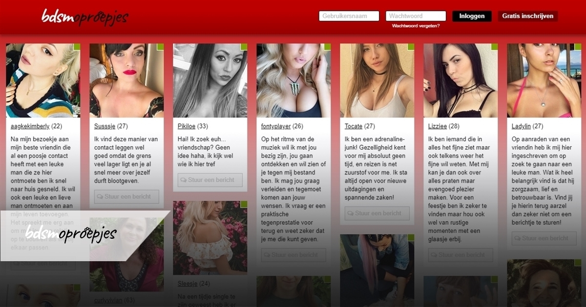 bdsmoproepjes is een op lust gerichten chatsite met entertainment profielen van  mannen die van BDSM houden en bi manndie BDSM gerelateerd zijn