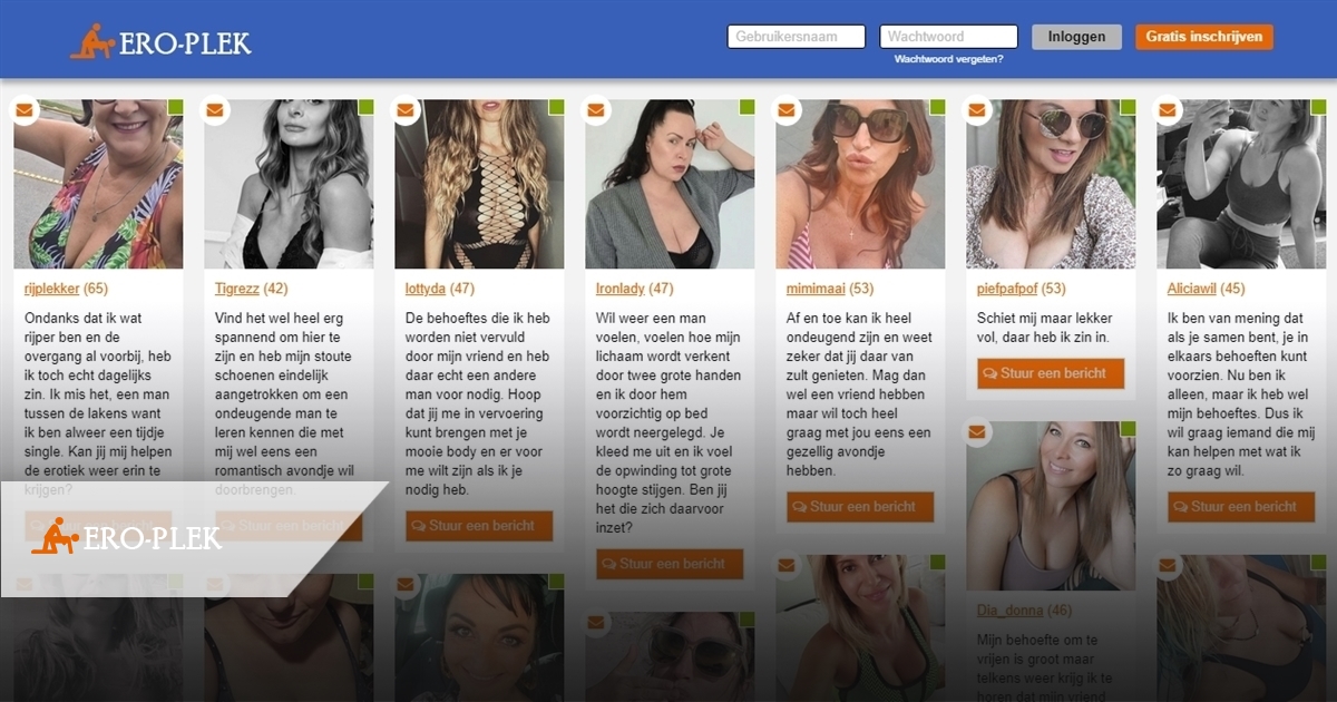 ero-plek: ero-plek is een neppe erotischechatsite met neppe profielen van vrouwen die aantrekkelijk zijn en opzoek naar erotische gesprekken online