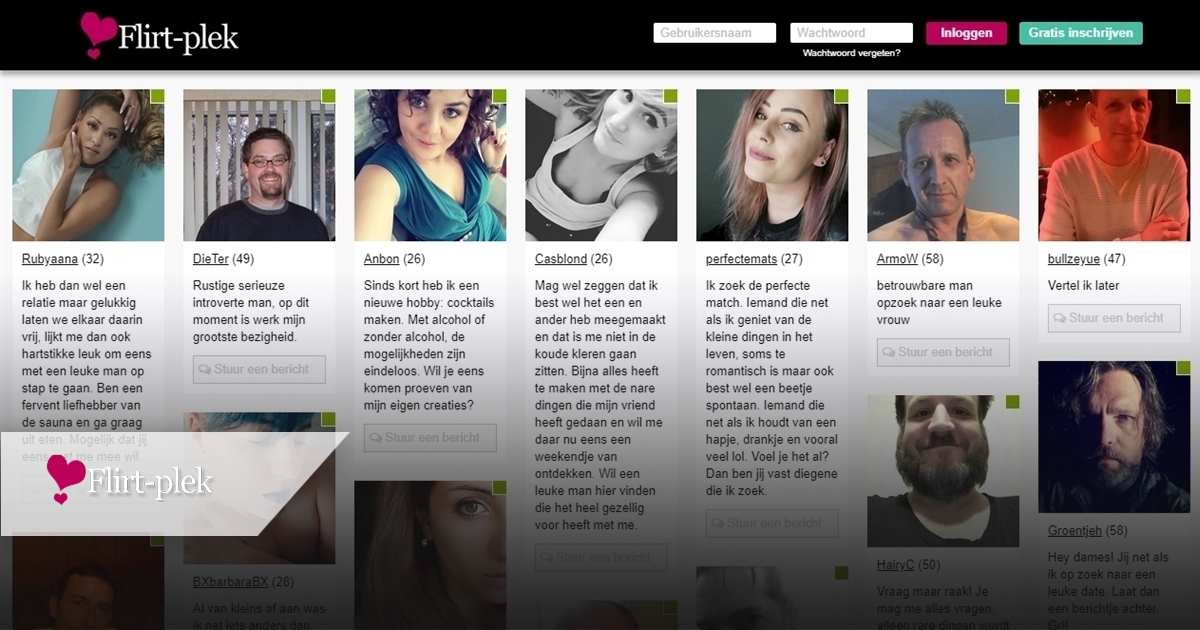 flirt-plek is een fantasie achtige erotische chatsite met gemodereerde profielen van sexy mannen en vrouwen en opzoek naar genegenheid