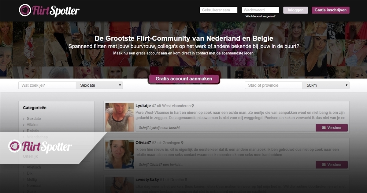 flirtspotter is een ondeugende chatplatform met chatpals van geïnteresseerde mensen